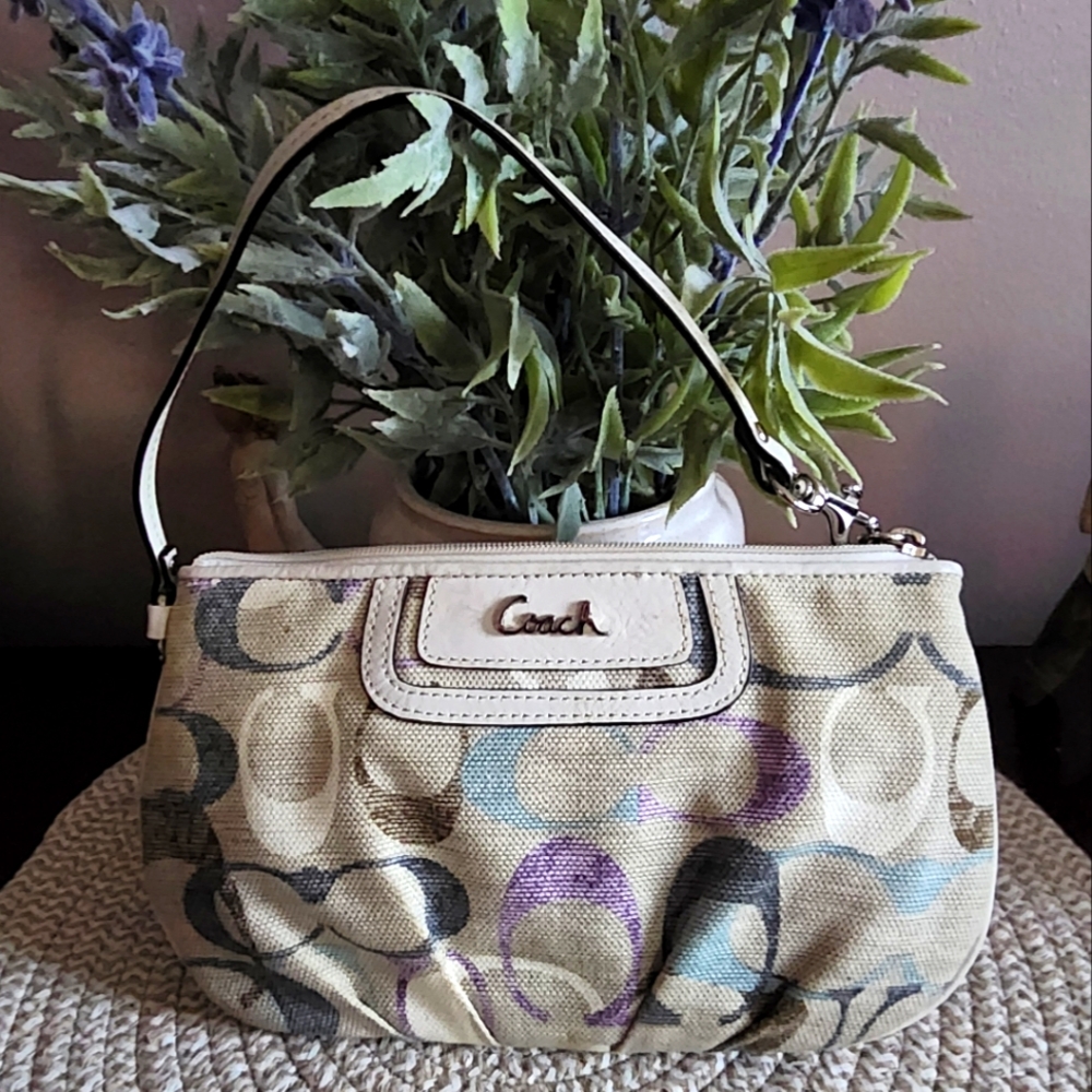 Large Monogram COACH Wristlet